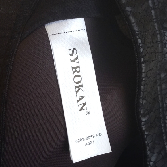 Syrokan Black Crocodile Animal Print High Impact Sports Workout Bra XL - Picture 9 of 15